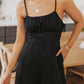 Black Spaghetti Straps Backless Knot Wide-Leg Jumpsuit