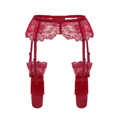 Sexy Lace Garter Belt Ultra-thin Bow