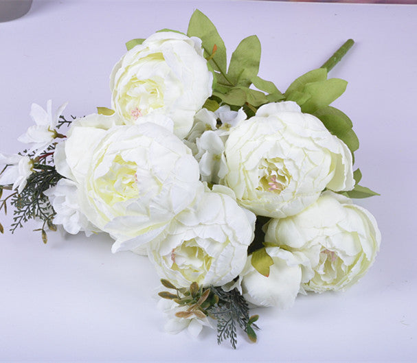 13 European-style Core-spun Peony High-end Artificial Flowers