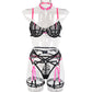 Tulle Embroidery Cut-out  Underwear Set