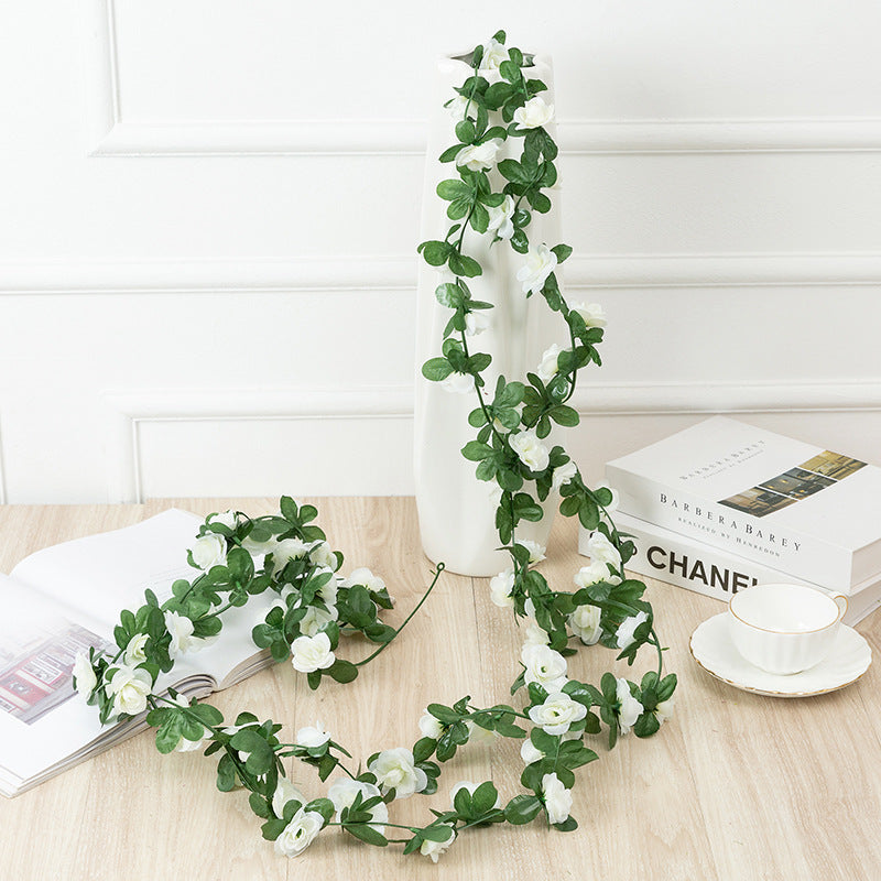 250Cm Rose Artificial Flowers Christmas Garland For Wedding Home Room Decoration