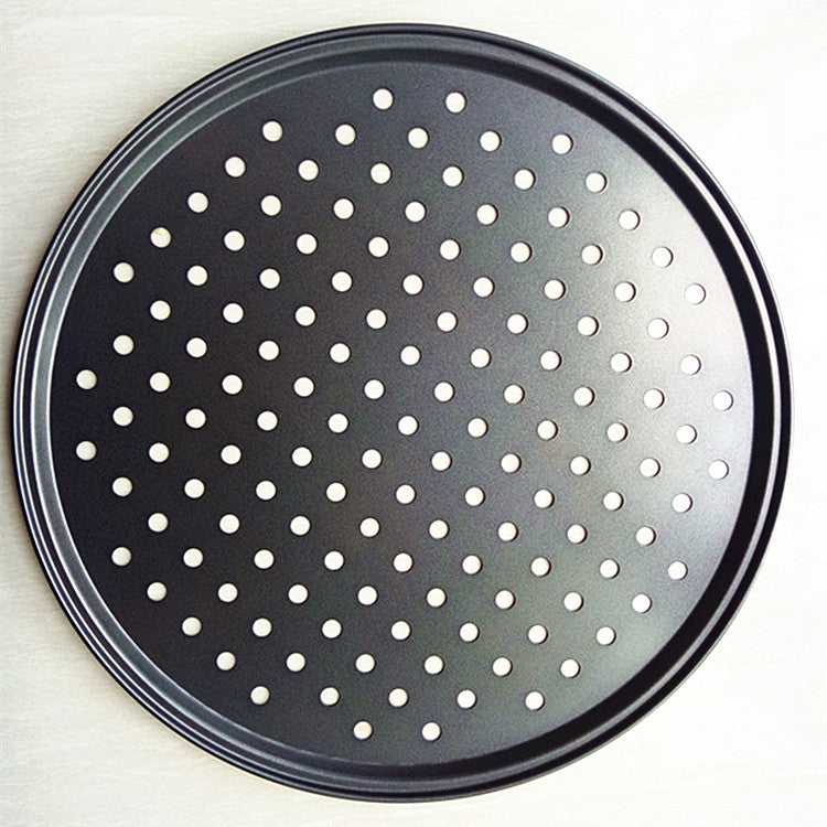 Round Carbon Steel FDA Coated Pizza Pan