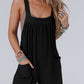 Gray Wide Leg Ruffle Jumpsuit