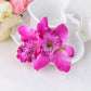 Double orchid flower of Thailand bride wedding flower hairpin beach holiday photo photo hair accessories factory