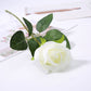 Flannel Feel Simulation Rose Fake Flower Home Decoration Wedding