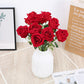 Flannel Feel Simulation Rose Fake Flower Home Decoration Wedding