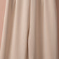 Apricot Bracelet Sleeve Waist Tie Wide Leg Jumpsuit