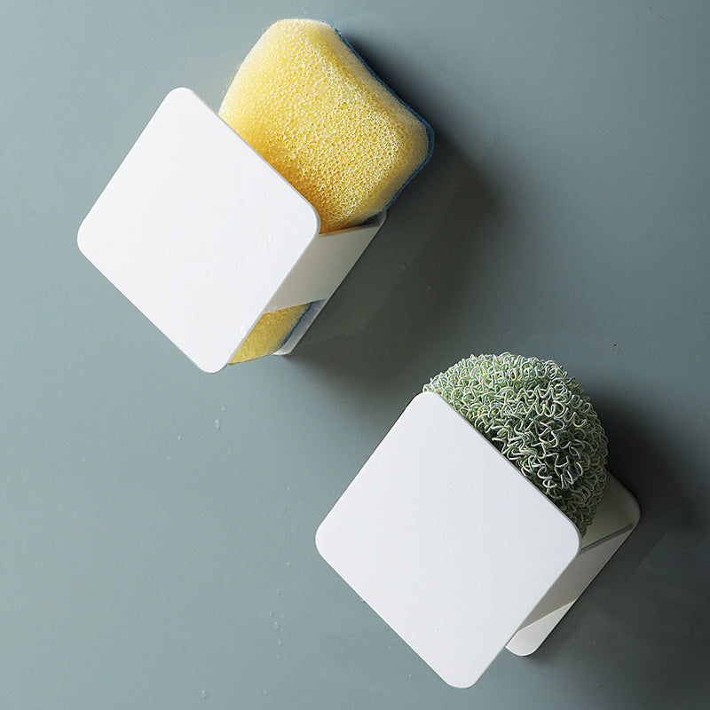 Kitchen sink sponge drainable shelf