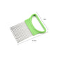 Stainless Steel Onion Needle Onion Fork Vegetables Fruit Slicer Tomato Cutter Knife Cutting Safe Aid Holder Kitchen Accessories