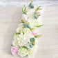 Wedding Road Cited Flowers Silk Rose Peony Hydrangea DIY Arched Door Flower Row Window T Station Wedding Decoration 50cm