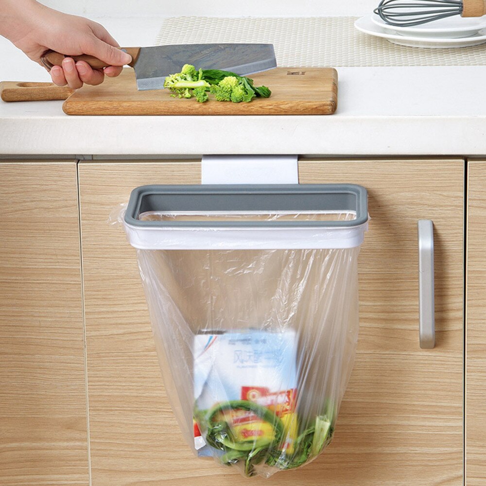 Garbage Hanging Bag Kitchen Trash Storage Rack Bag Hook Scouring Pad Dry Shelf Holder Kitchen Organizer Dish Rack