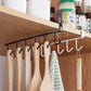 6 Hooks for kitchen Cupboard Hanging Hooks Cup Holder Closet Shelf for Hanging Spoon Towel gadgets Wardrobe hooks for belt ties