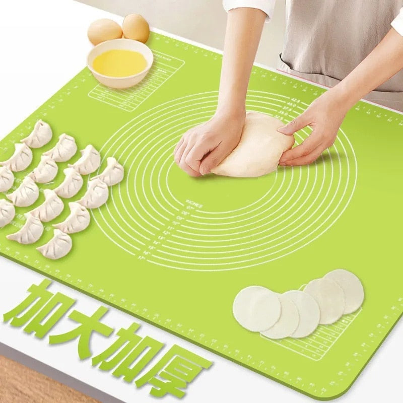 Silicone Baking Mat Pizza Dough Maker, Pastry Kitchen Gadgets Cooking Tools and utensils Bakeware and Kneading Accessories Lot