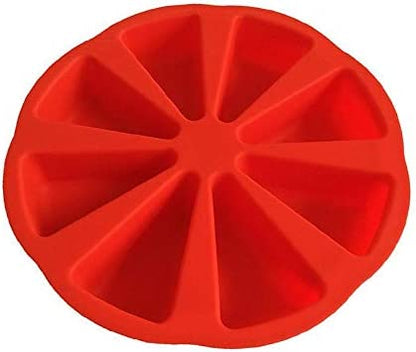 Silicone Cake Mold 8 Grids Shape Striangle Kitchen Pizza Plate Bakeware Non-stick Bread DIY Baking Pastry Cake Molds