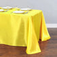 Solid Color Satin Table Cover Overlay Wedding Banquet Restaurant Festival Party Supply