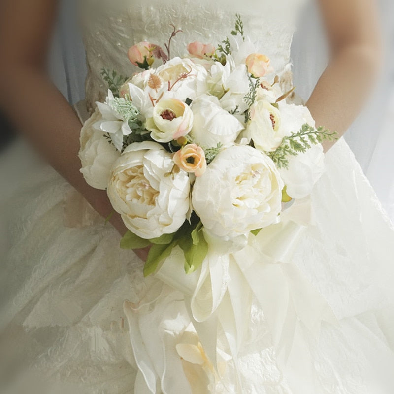 flower wedding bridal bouquet hand tied