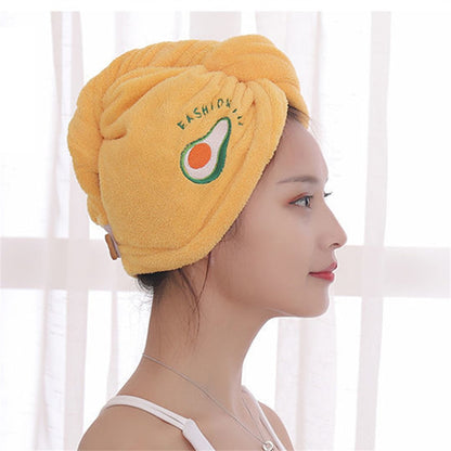 Hair Dry Towels for Girls Bathroom Shower Cap Microfiber Towels to Dry Hair Quick Dry Hair Turban Towels Anti Frizz Dry Hair