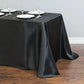 Solid Color Satin Table Cover Overlay Wedding Banquet Restaurant Festival Party Supply