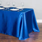 Solid Color Satin Table Cover Overlay Wedding Banquet Restaurant Festival Party Supply