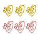 6 Pieces Gold Leaf Napkin Rings Fall Napkin Holder for Christmas Thanksgiving Wedding Dinnig Table Decoration 2023  HWL02