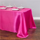 Solid Color Satin Table Cover Overlay Wedding Banquet Restaurant Festival Party Supply