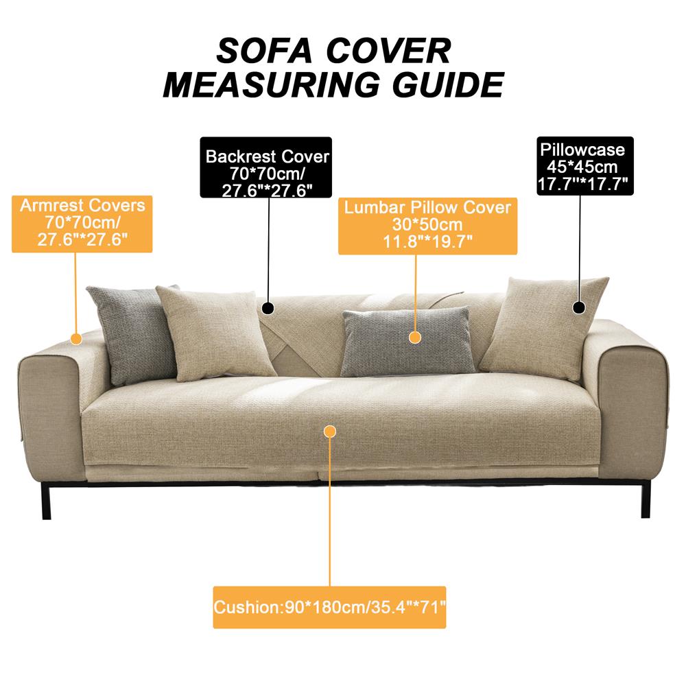 Cotton Linen Sofa Cover Anti-Slip Combination Sofa Cushion Towel For Living Room Home Decoration Table TV Cabinet Blanket Carpet