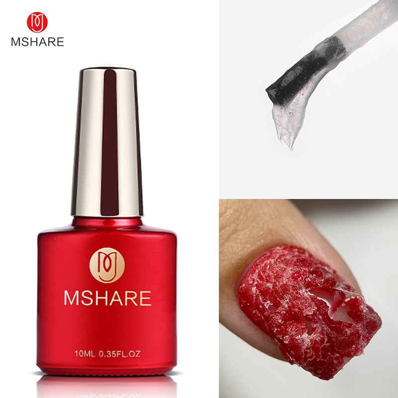 MSHARE Milky Pink Rubber Base Gel Glitter Camouflage Color Coat Soak Off Nails Gels Varnish Lacquer 10ml UV LED Gel