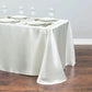 Solid Color Satin Table Cover Overlay Wedding Banquet Restaurant Festival Party Supply