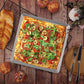 8/10/12inch Nonstick Square Pizza Crisp Pan with Holes Perforated Aluminum Alloy Pizza Oven Tray Bakeware for Oven Baking Pizza