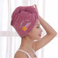 Hair Dry Towels for Girls Bathroom Shower Cap Microfiber Towels to Dry Hair Quick Dry Hair Turban Towels Anti Frizz Dry Hair