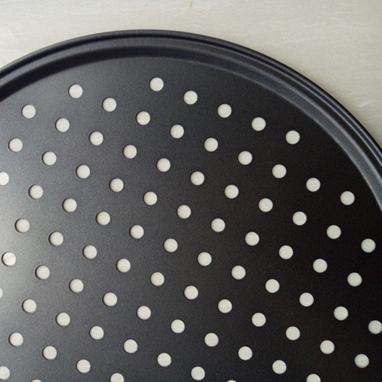 Round Carbon Steel FDA Coated Pizza Pan