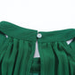 Green Halter Neck Pleated Wide Leg Jumpsuit with Belt