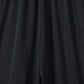 Black Smocked Square Neck Long Sleeve Wide Leg Jumpsuit