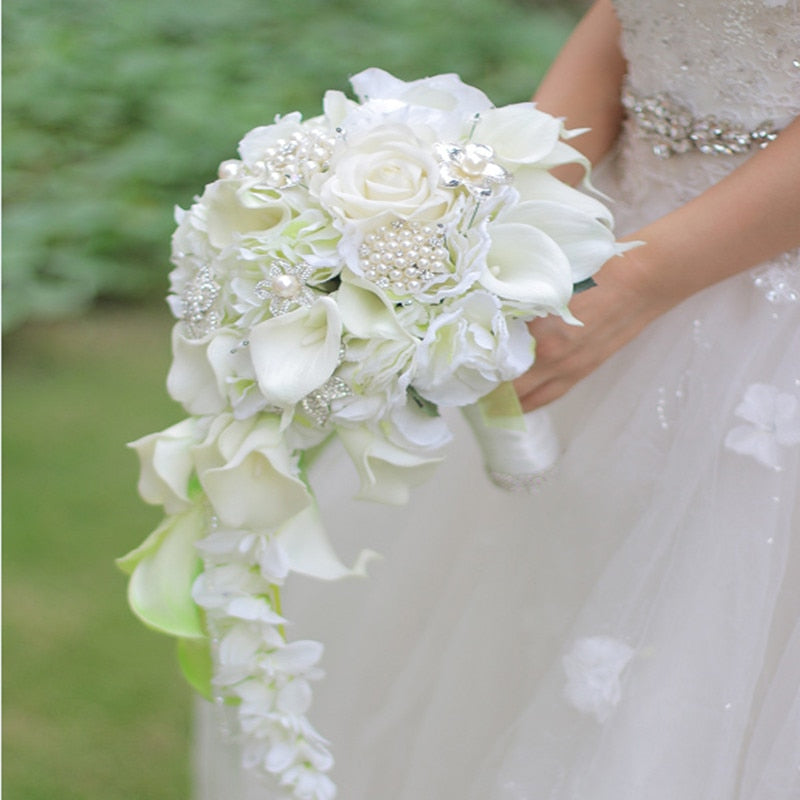 flower wedding bridal bouquet hand tied