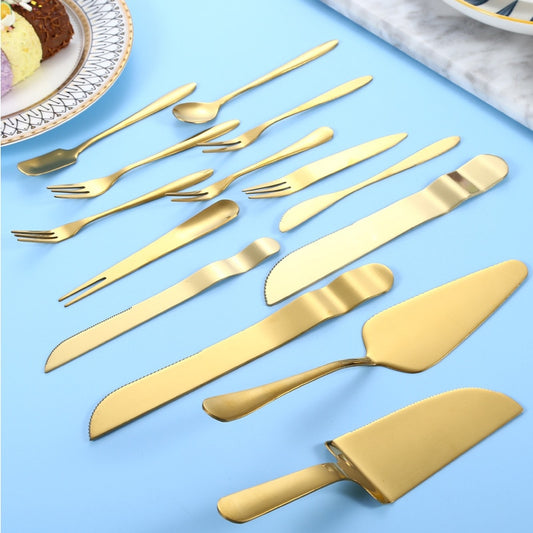 1 PCS Stainless Steel Wedding Cake Shovel Knife Pie Pizza Cheese Server Cake Divider Knives Baking Tools Dessert Fork Gold Silver